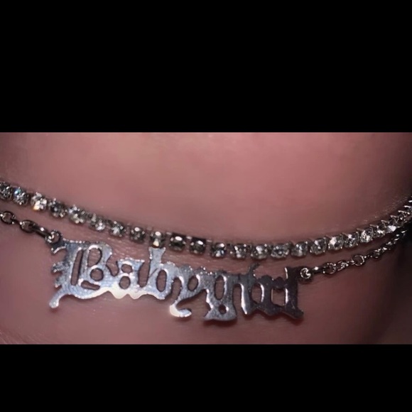 Silver two piece anklet set - Picture 3 of 3